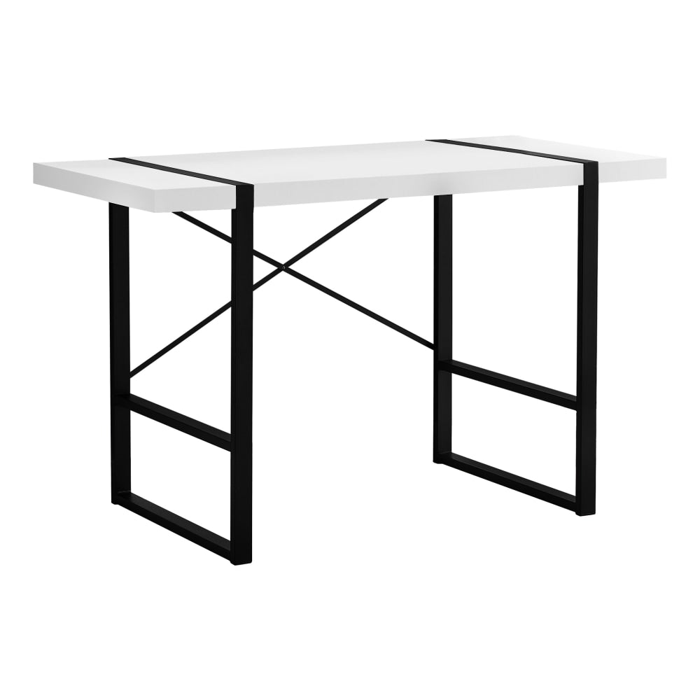 Monarch Specialties Jared 49inW Computer Desk, White/Black