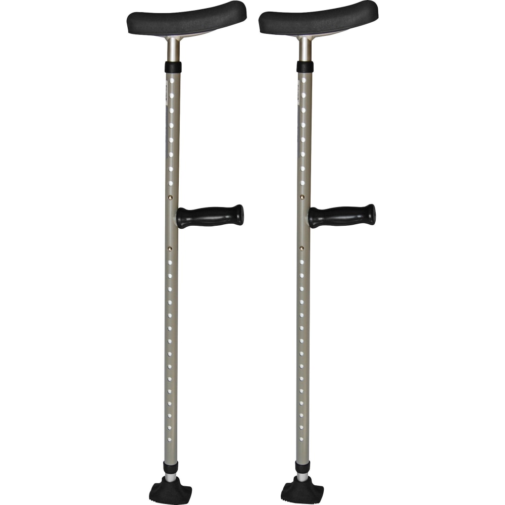 Medline Universal Single Tube Crutches, 1 Pair