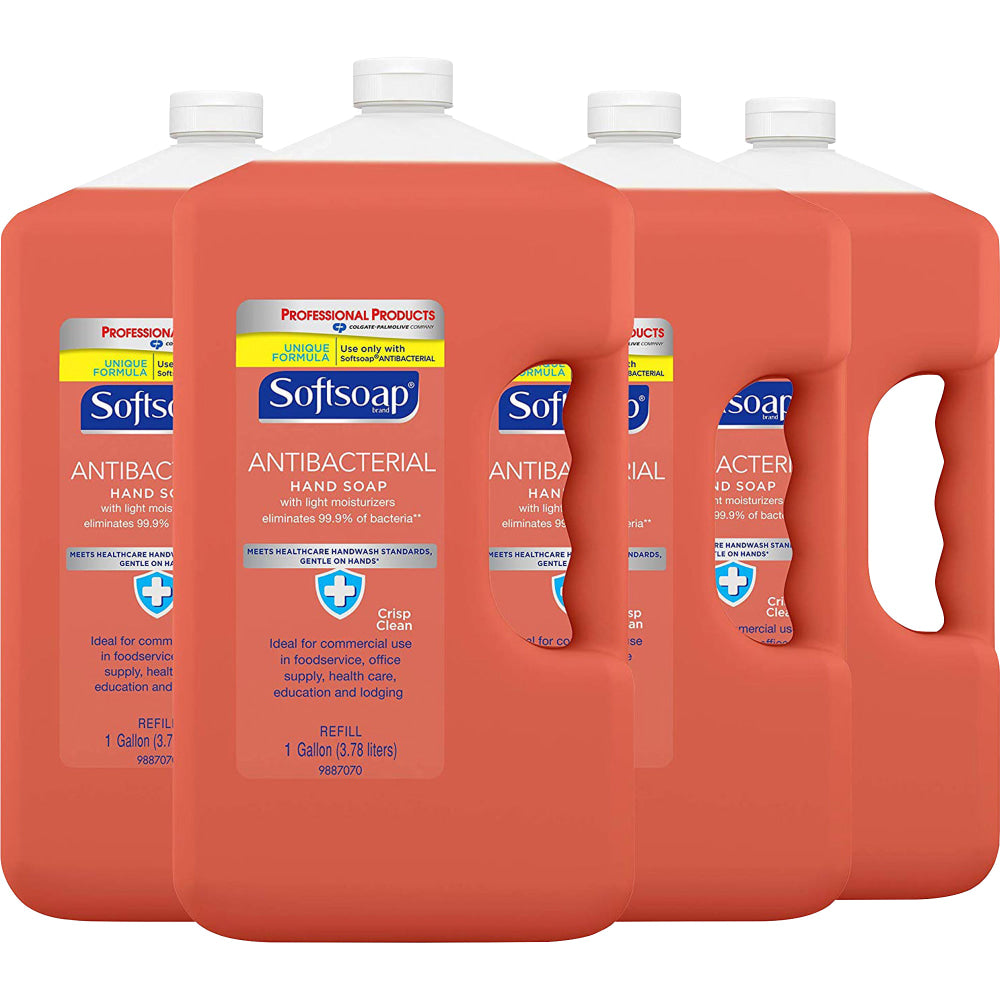 Softsoap Antibacterial Liquid Hand Soap, Orange Scent, 128 Oz, Carton Of 4 Refills