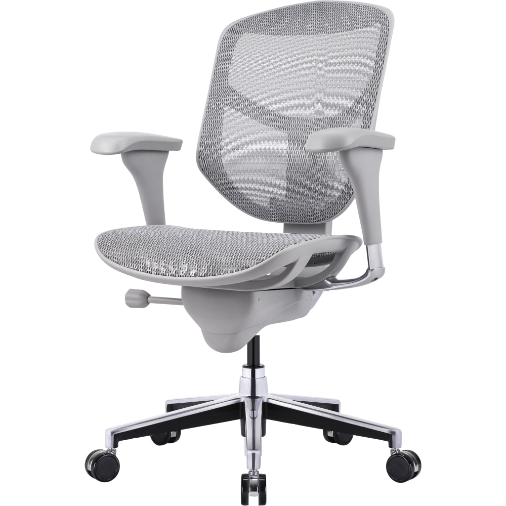 WorkPro Quantum 9000V2 Series Ergonomic Mesh/Mesh Mid-Back Chair, Black/Gray