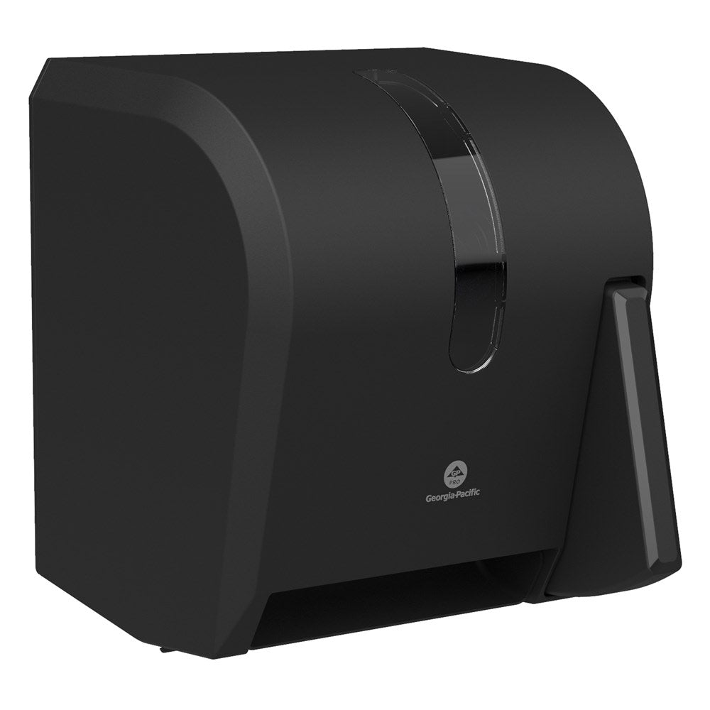 Georgia-Pacific PRO Series Universal Push-Paddle Paper Towel Dispenser, 54338A, 13in x 14.15in x 11.25in, Black, 1 Dispenser