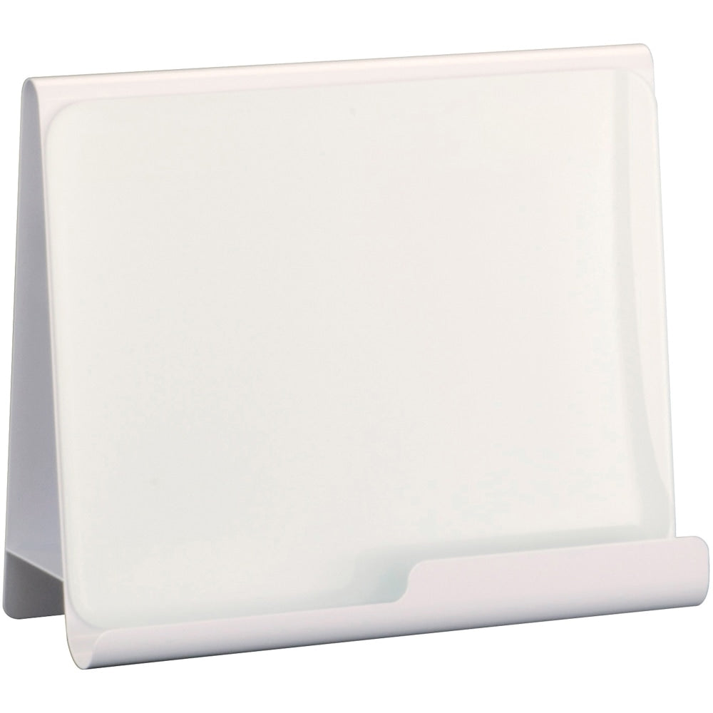 Safco Wave Whiteboard Holder - 14.8in Height x 17in Width x 7in Depth - Desktop - Powder Coated - White