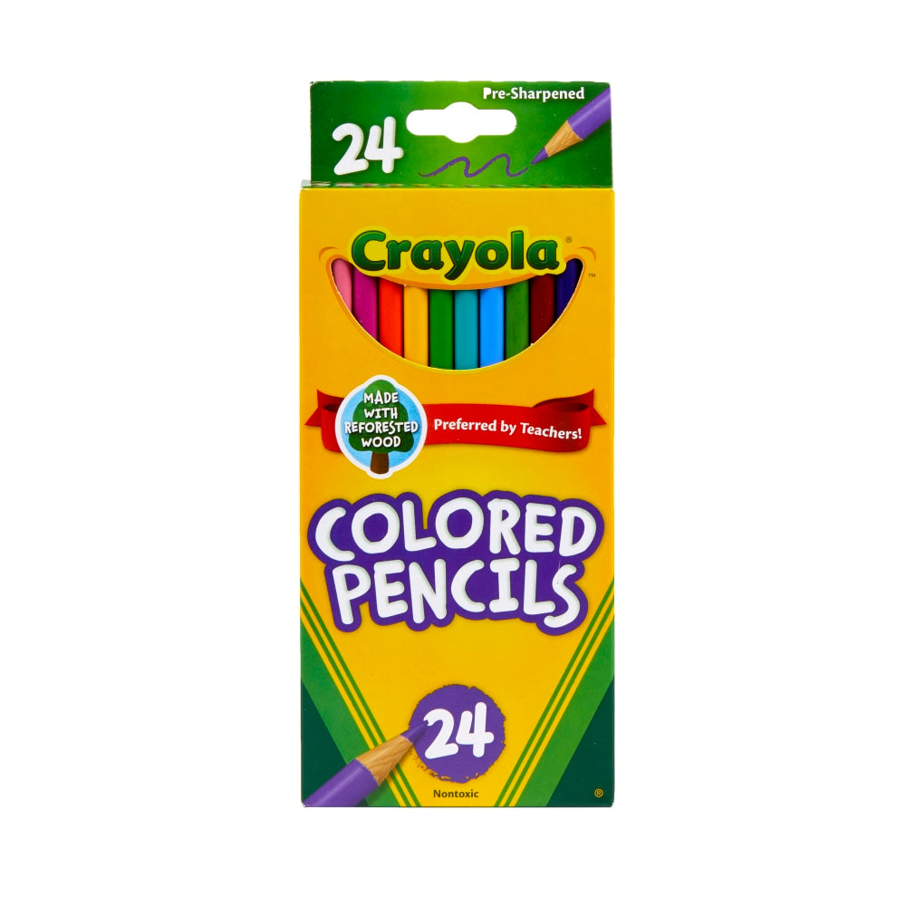 Crayola Color Pencils, Assorted Colors, Box Of 24 Color Pencils