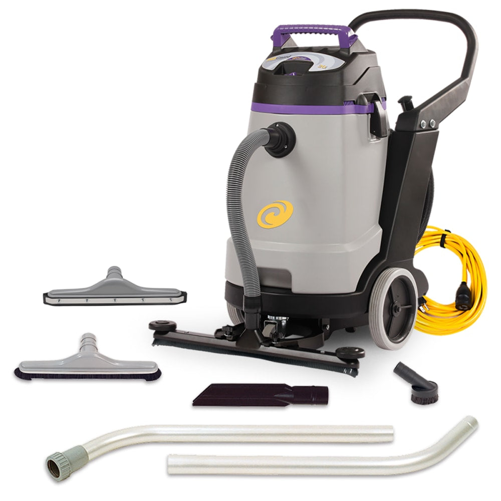 ProTeam ProGuard Wet/Dry Vacuum With Tool Kit, Front-Mount Squeegee, 20 Gallon