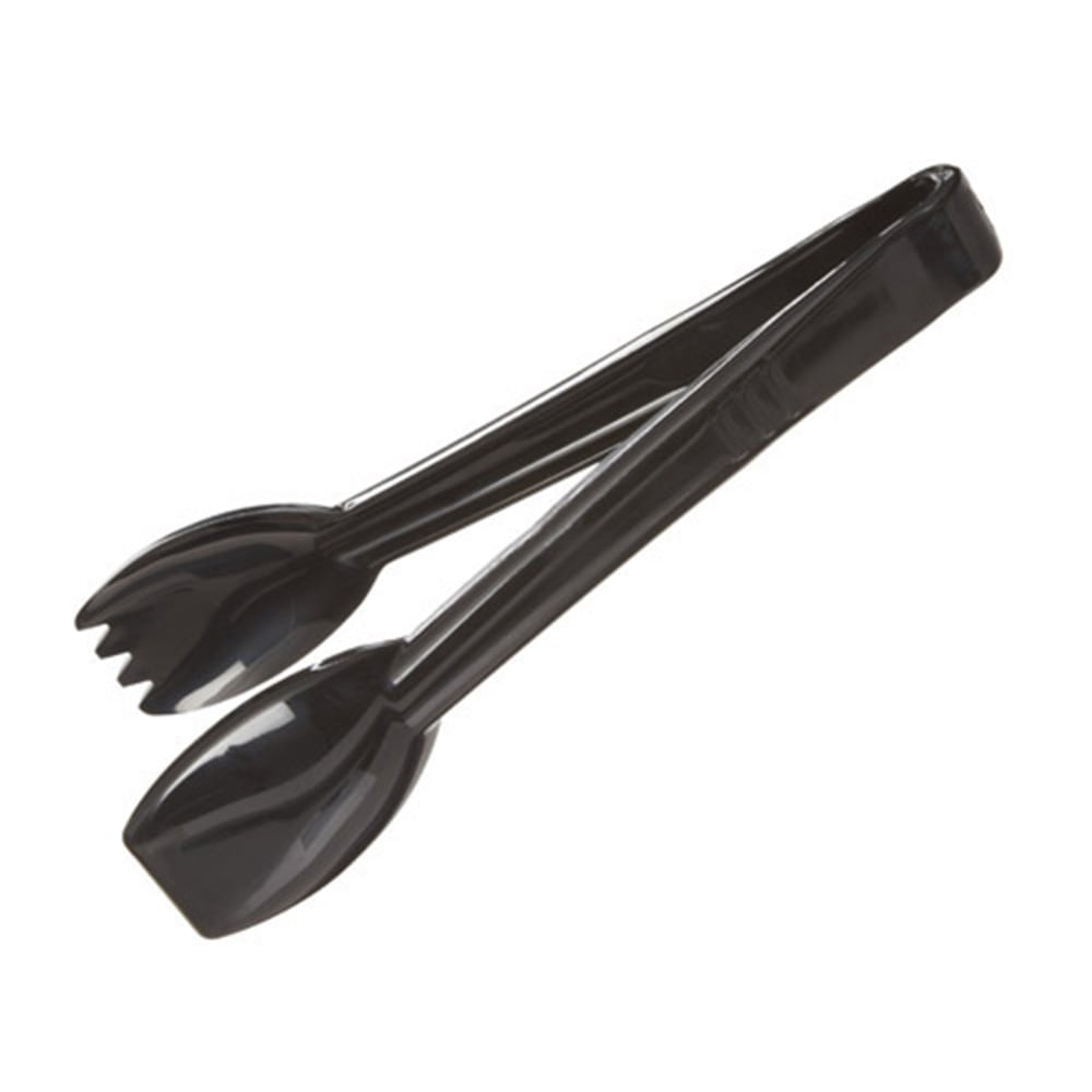 Carlisle Carly Salad Tongs, 9in x 1 3/4in, Black