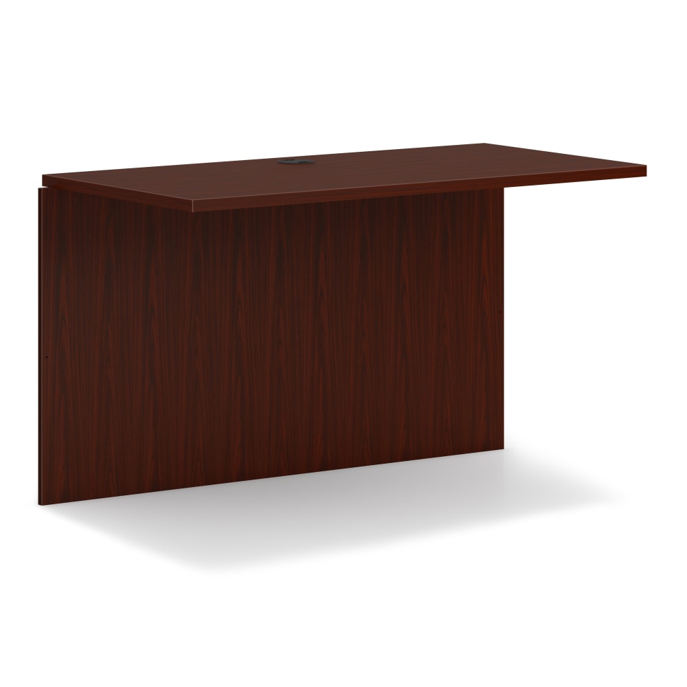 HON Mod 48inW Desk Bridge, Mahogany