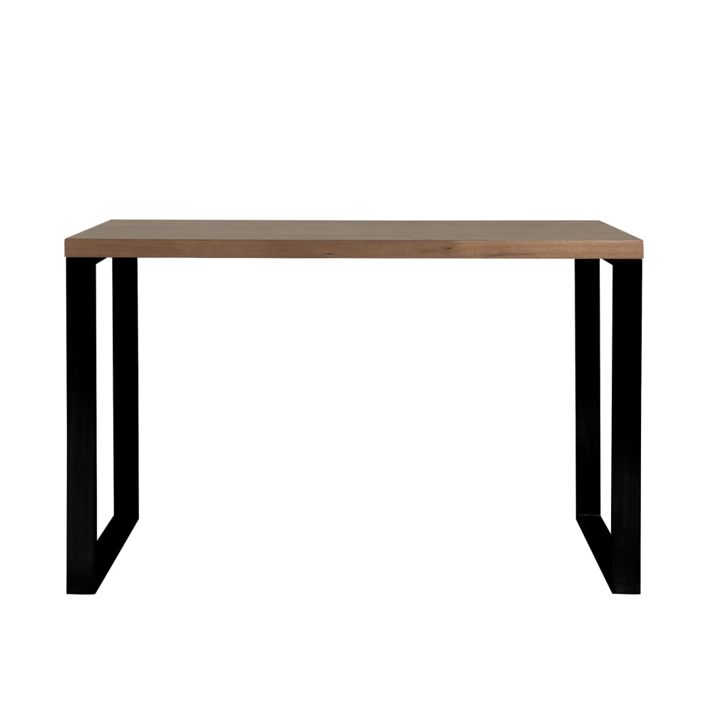 Eurostyle Dillon 48inW Writing Desk, Walnut/Matte Black