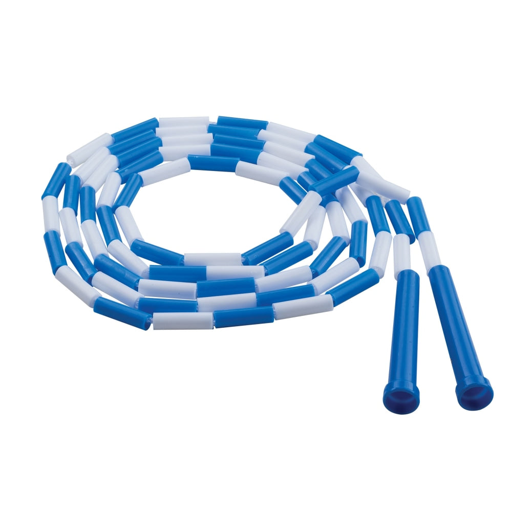 Champion Sports Plastic Segmented Jump Ropes, 9ft, Blue/White, Pack Of 6 Jump Ropes