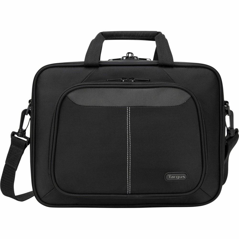 Targus Intellect TBT248US Carrying Case Sleeve with Strap for 12.1in Notebook, Netbook - Black - Nylon Exterior Material - Shoulder Strap, Handle - 10in Height x 3in Width - 1.59 gal Volume Capacity - Retail