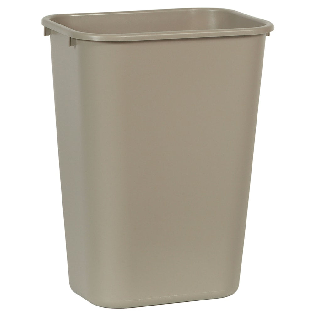 Rubbermaid Durable Polyethylene Wastebasket, 10 1/4 Gallons (38.8L), Beige