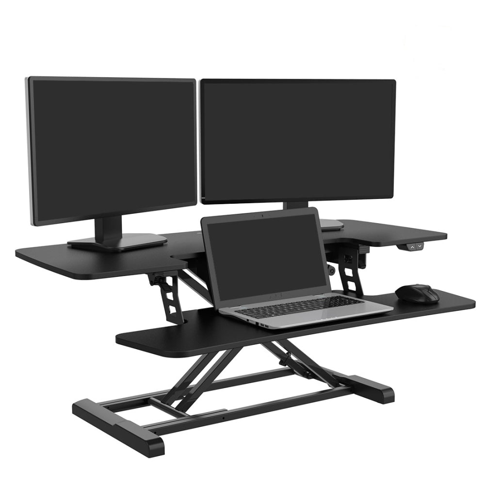 FlexiSpot EM7L 40inW Motorized Sit-Stand Desk Converter, Black