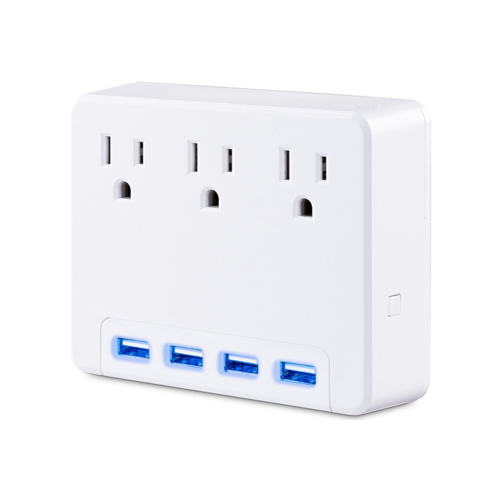 CyberPower P3WU Wall Tap Outlet - NEMA 5-15R Outlet(s), NEMA 5-15P Plug Type, Wall Tap Plug Style, White