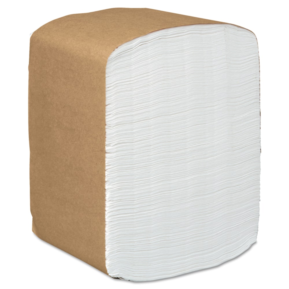 Scott Full-Fold 1-Ply Dispenser Napkins, 12in x 17in, White, 250 Napkins Per Pack, Carton Of 24 Packs