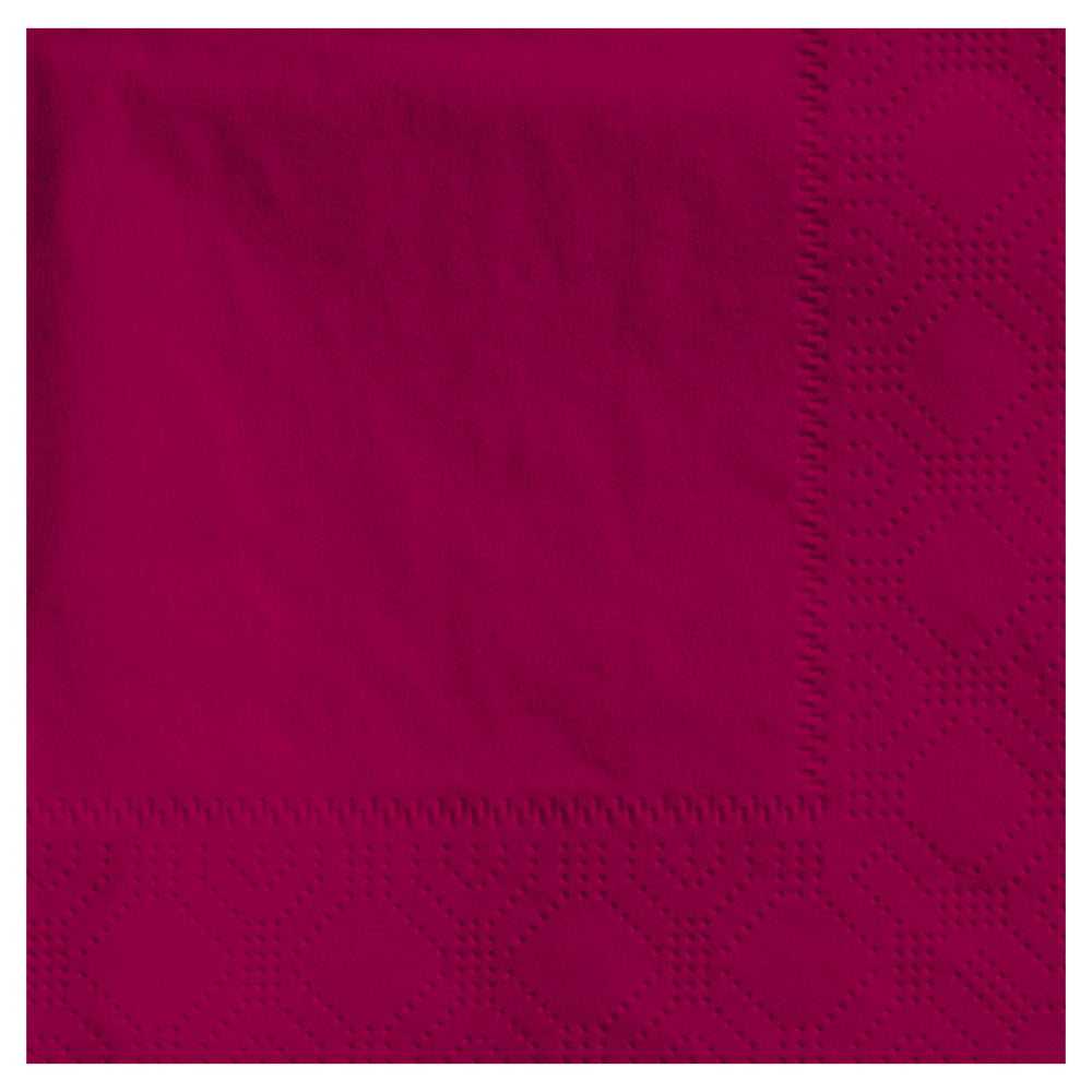 Hoffmaster Napkins, 4-3/4in x 4-3/4in, Burgundy, Case Of 1,000 Napkins