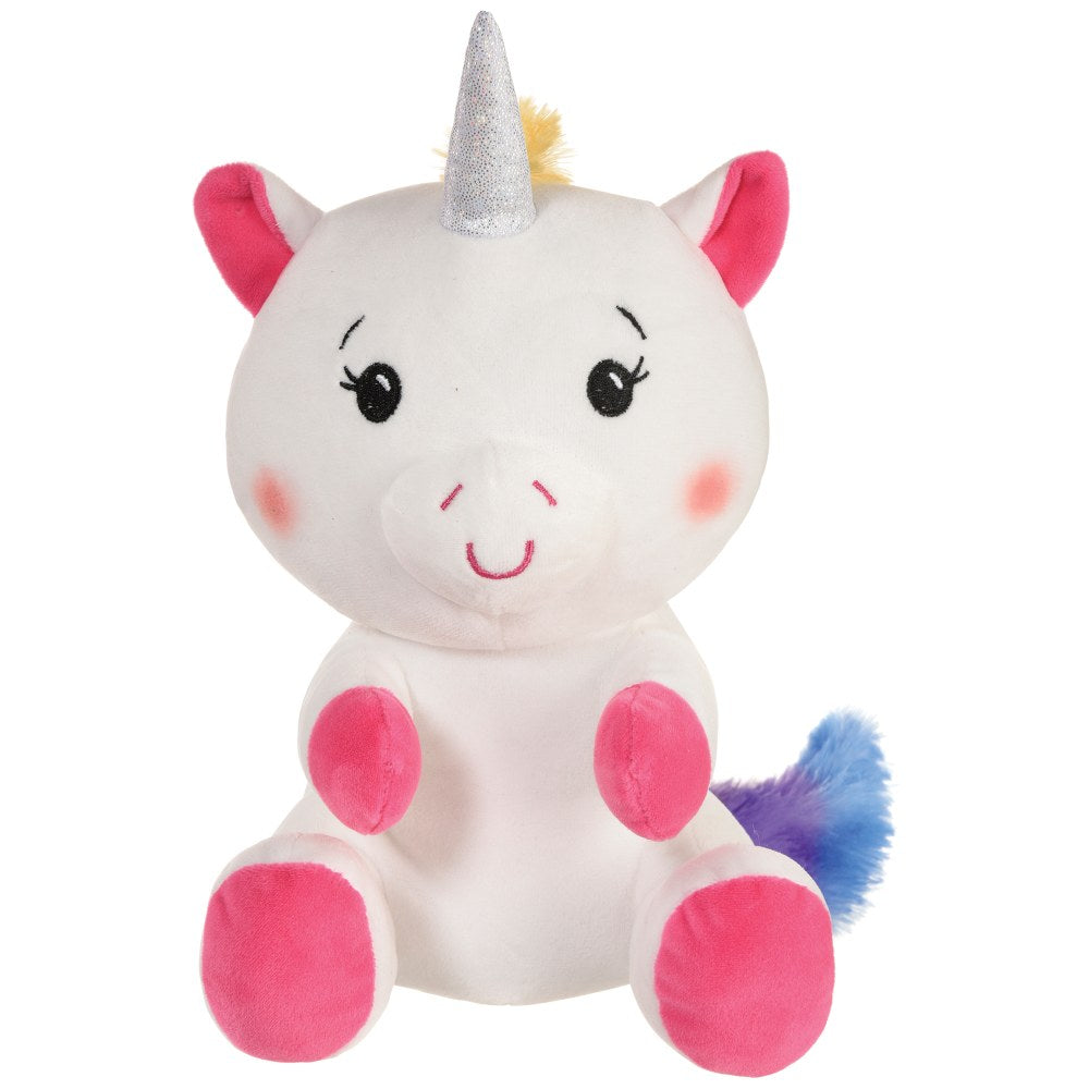 Amscan Plush Unicorn Balloon Weights, 9-15/16in, White, Pack Of 2 Weights