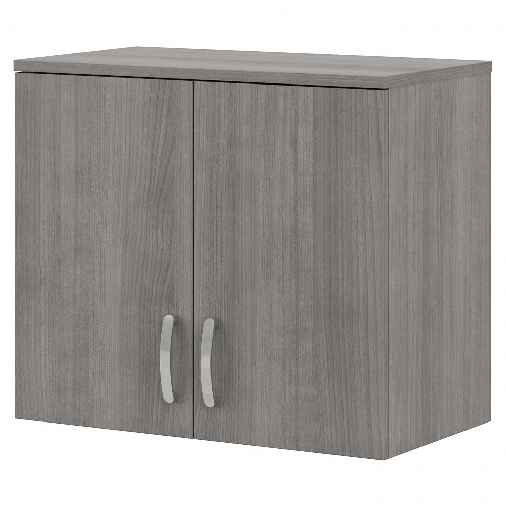 Bush Business Furniture Universal Wall Cabinet With Doors And Shelves, Platinum Gray, Standard Delivery