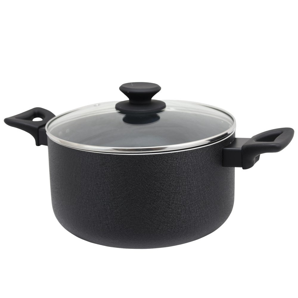 Oster Ashford 6-Quart Aluminum Dutch Oven, Black