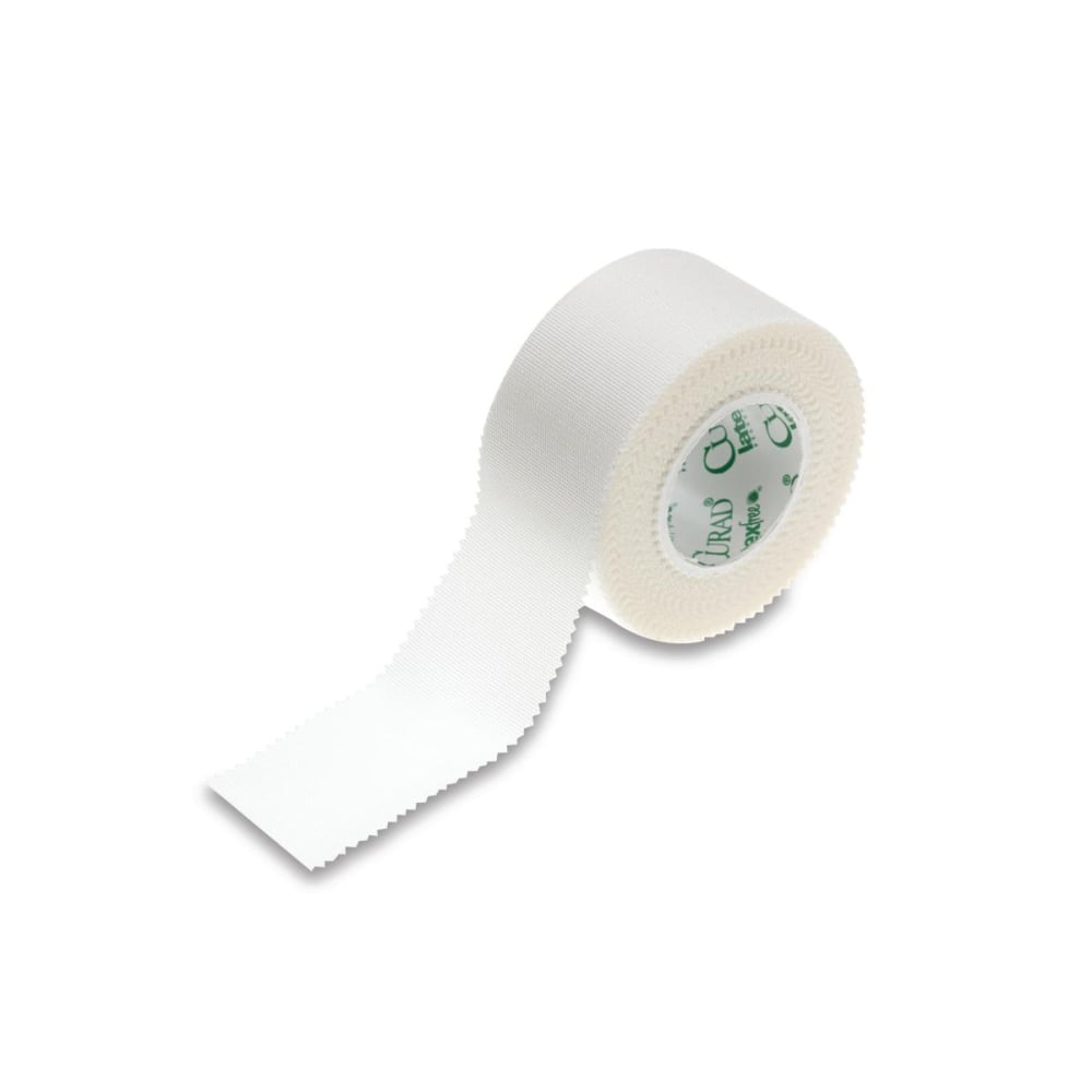 CURAD Cloth Silk Adhesive Tape, 1in x 10 Yd., White, Pack Of 120