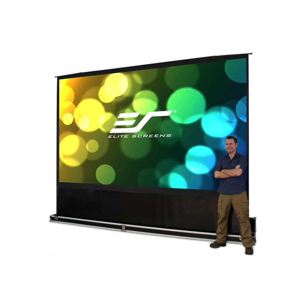 Elite Screens QuickStand 5-Second Series QS180HD - Projection screen - 180in (179.9 in) - 16:9 - MaxWhite FG - black