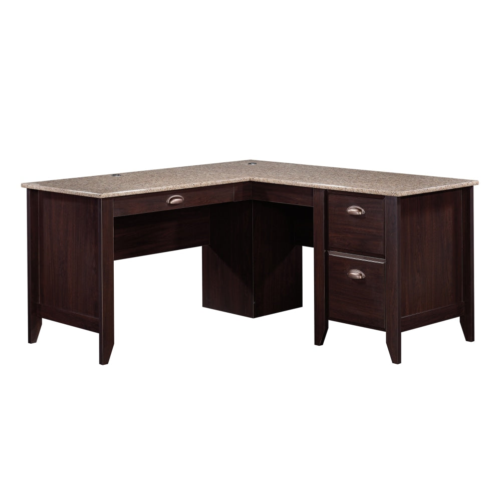 Sauder Samber 60inW L-Shaped Transitional Computer Desk, Jamocha