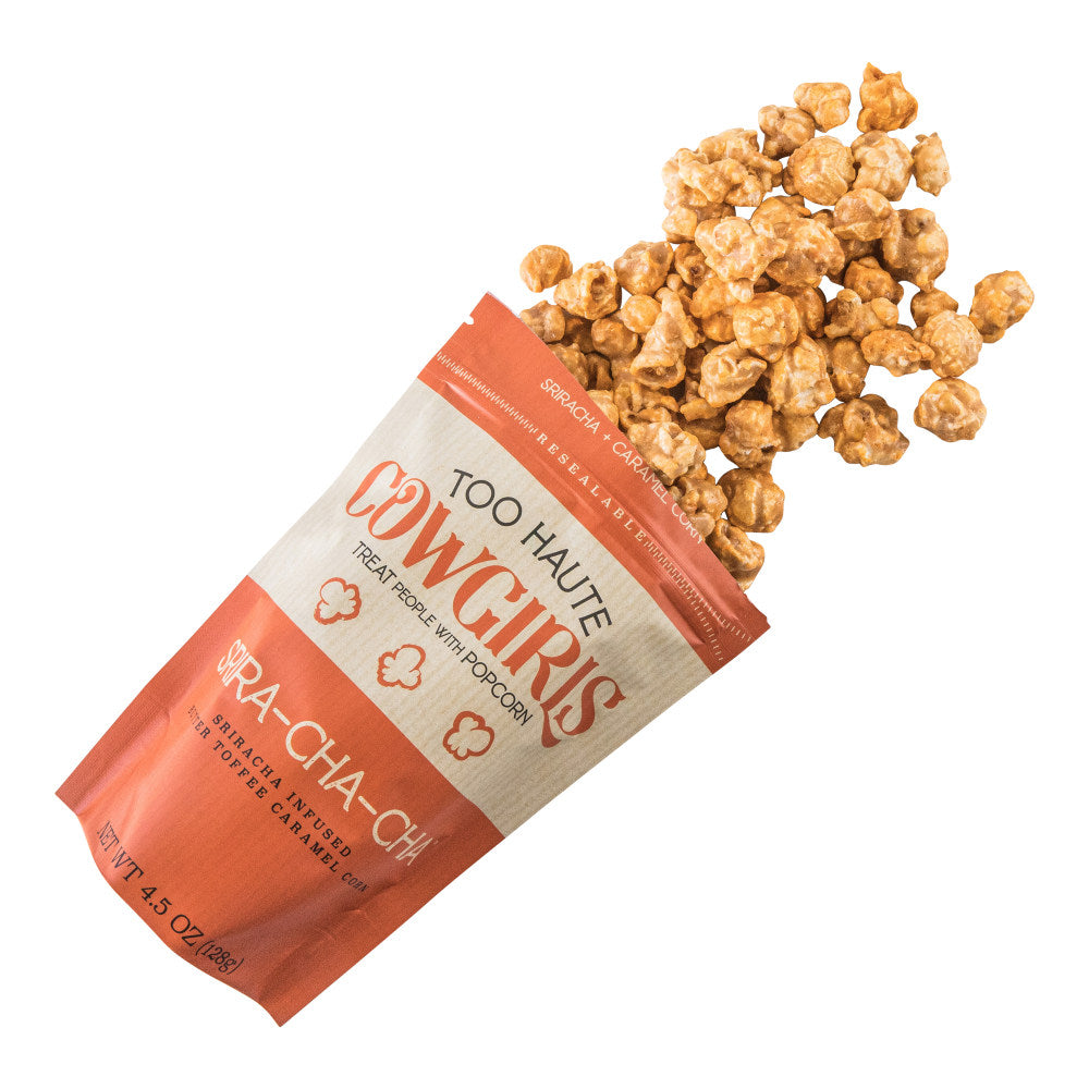 Too Haute Cowgirls Srira-Cha-Cha Popcorn, 4.5 Oz, Case of 12 Bags