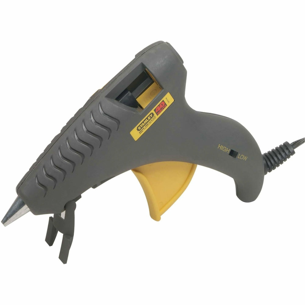 Stanley Bostitch Glueshot Dual-Melt Glue Gun, 7inH x 1/4inW x 10 3/4inD, Gray/Yellow