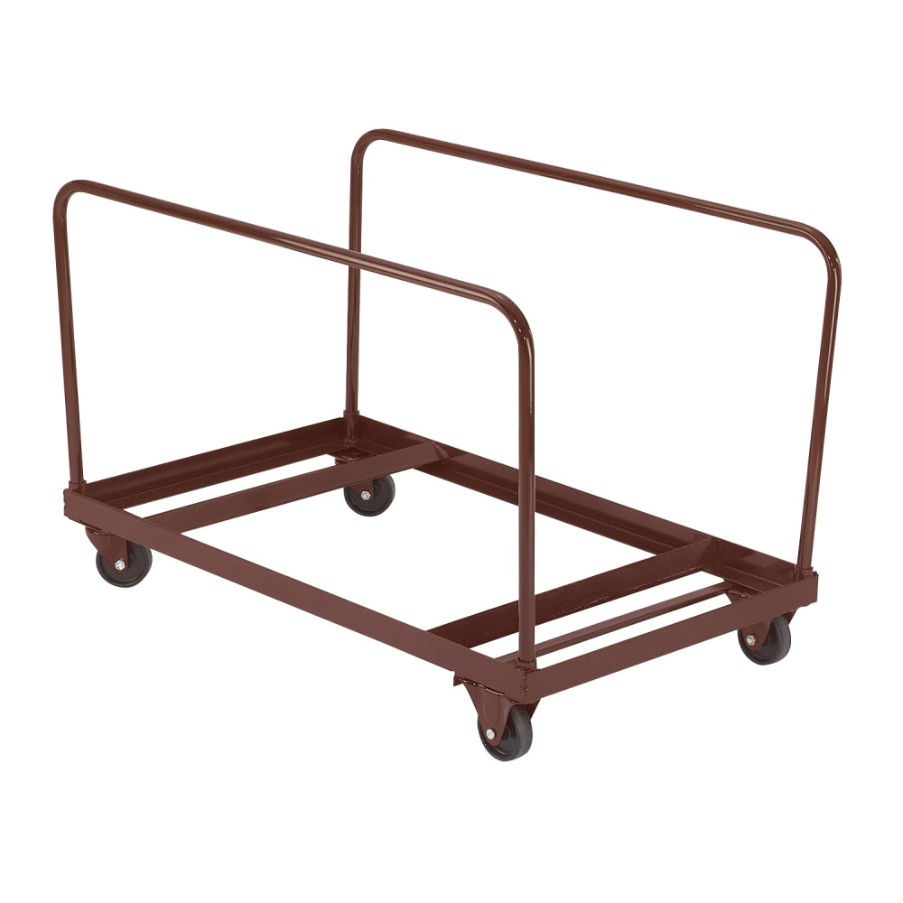 National Public Seating Dolly, DY-60R Folding Table, 31-1/4inH x 27-3/4inW x 47-1/2inD, Brown