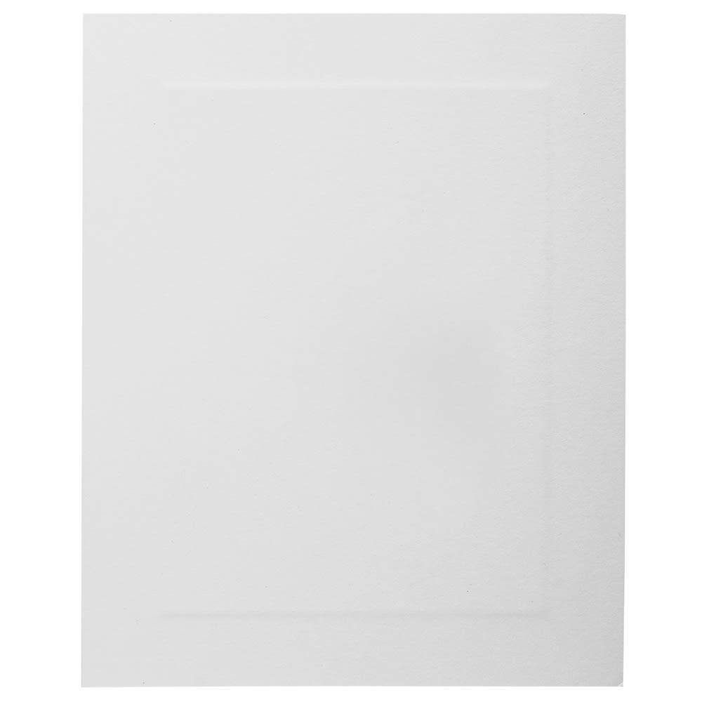 JAM Paper Blank Fold-Over Cards, Panel Border, 4 3/8in x 5 7/16in, White, Pack Of 100