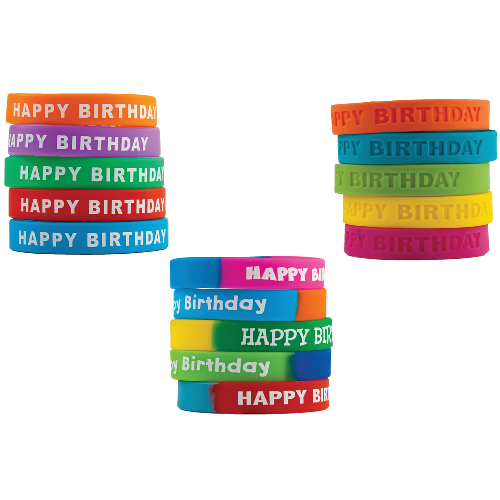 Teacher Created Resources Happy Birthday Classroom Wristbands, 7-1/4in, Pack Of 30 Wristbands