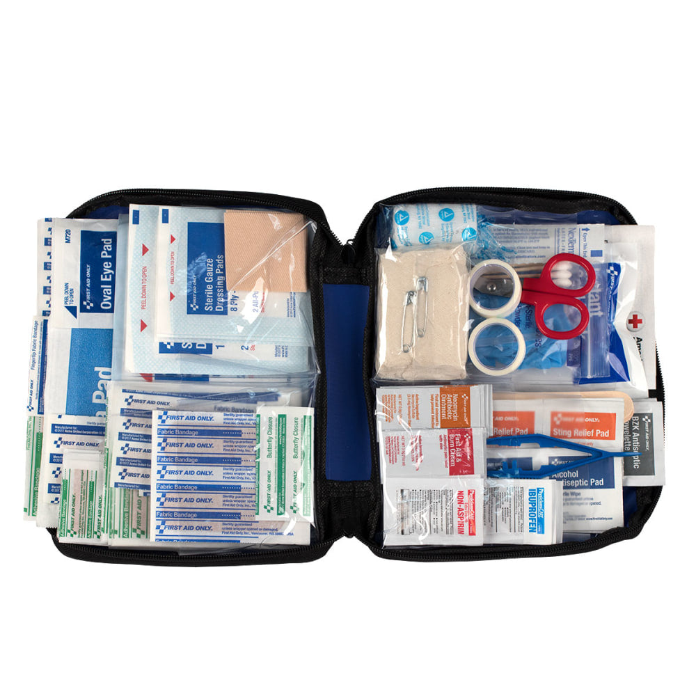 First Aid Only 312-Piece All-Purpose Essentials Soft-Sided First Aid Kit, Blue