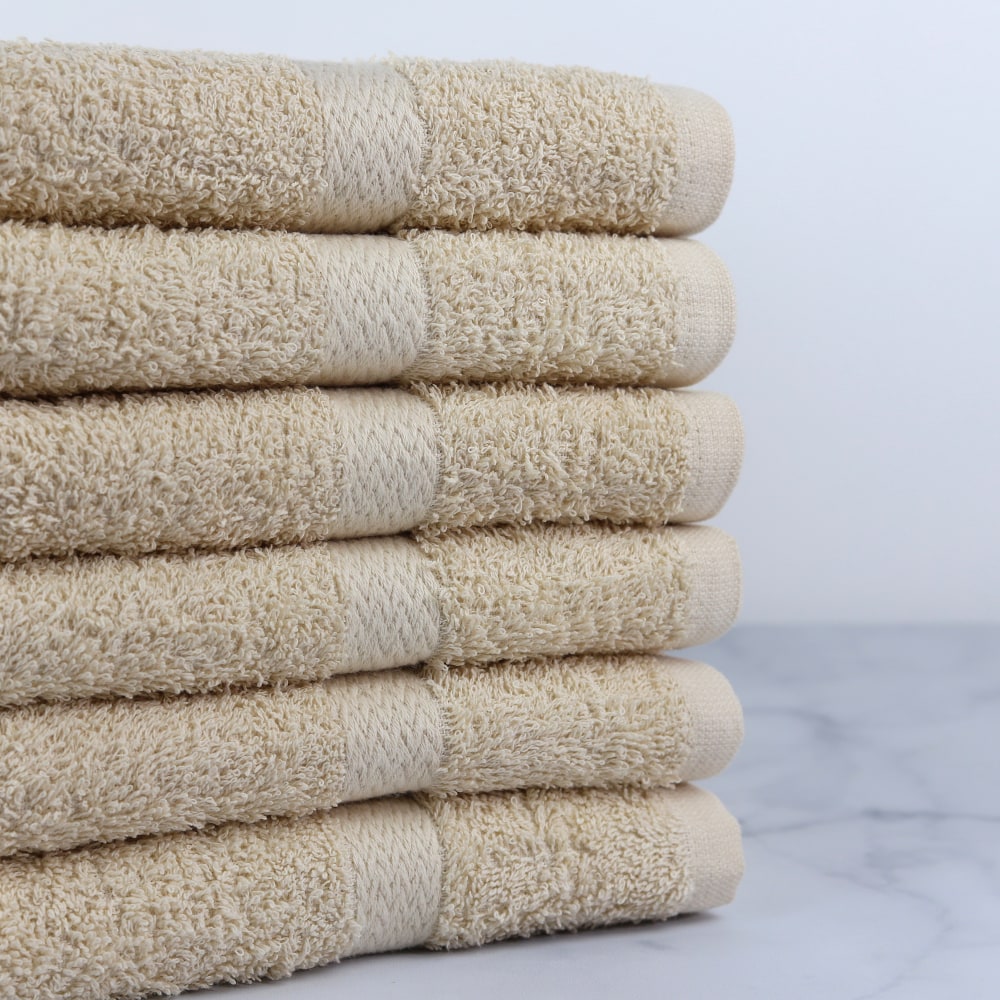 1888 Mills Crown Touch Hand Towels, 16in x 30in, Beige, Pack Of 120 Towels