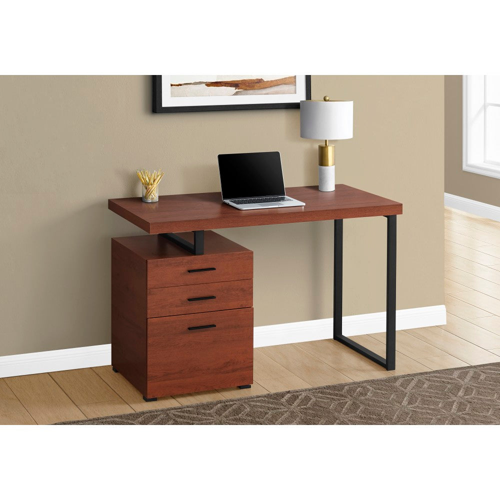 Monarch Specialties Melody 48inW Computer Desk, Cherry