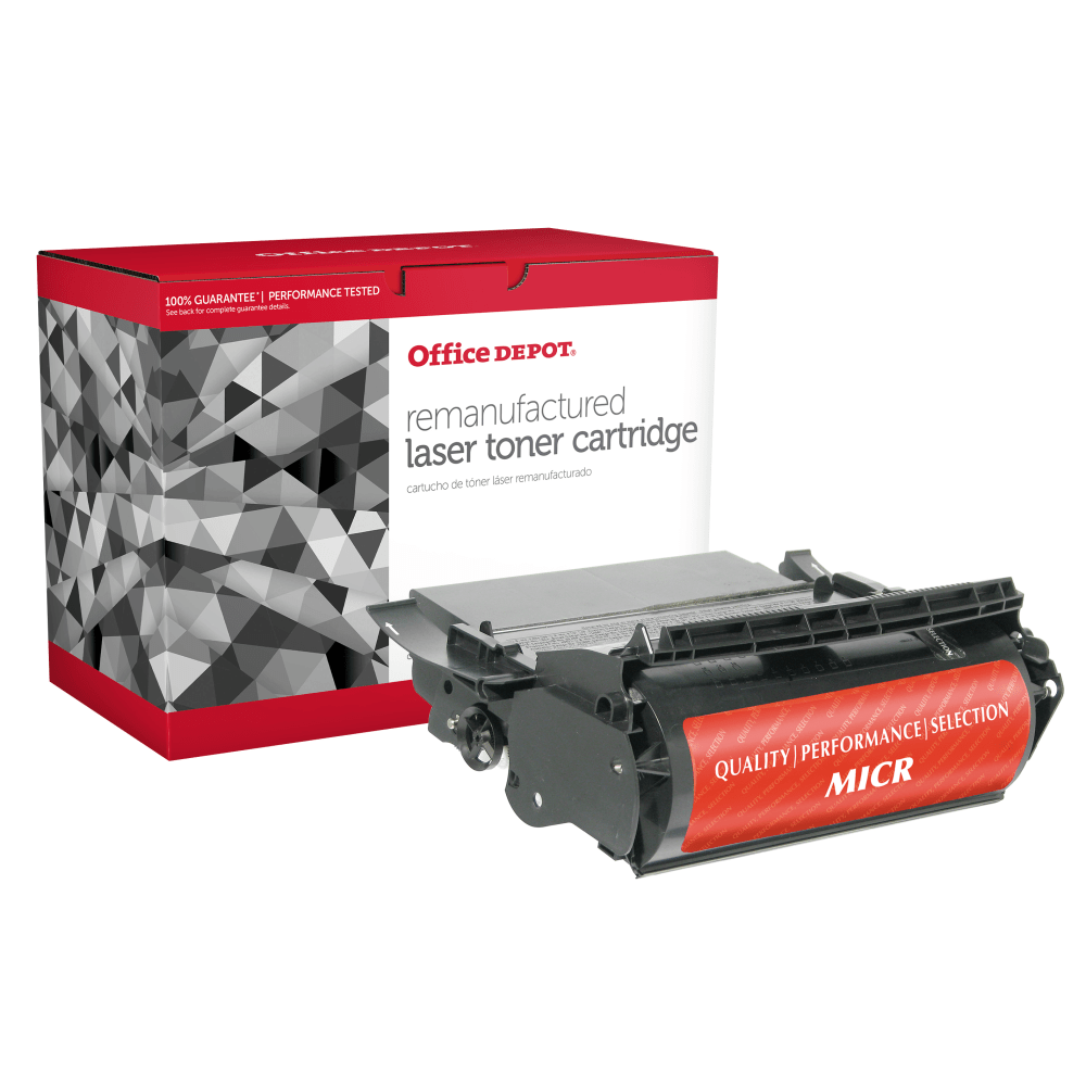 Office Depot Remanufactured Black High Yield MICR Toner Cartridge Replacement For Lexmark 12A6860, ODT620M