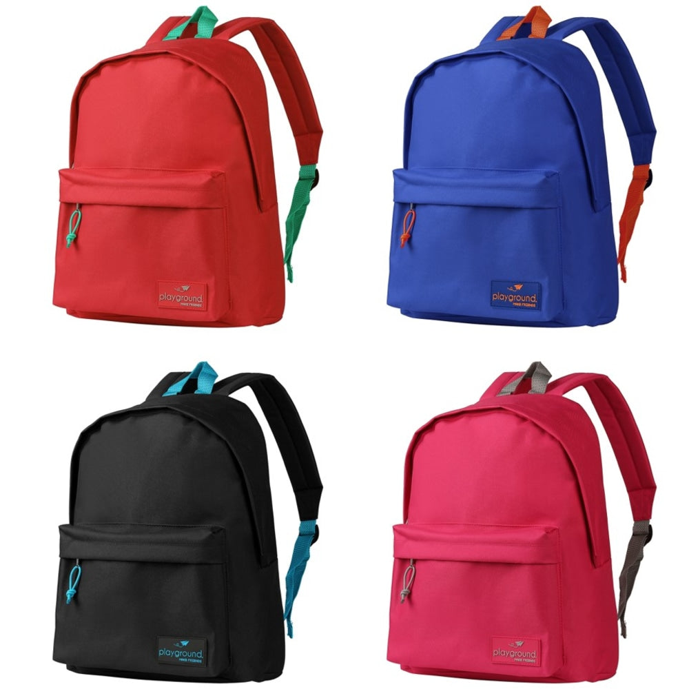 Playground Kids Savetime Backpacks, Assorted Colors, Pack Of 8 Backpacks