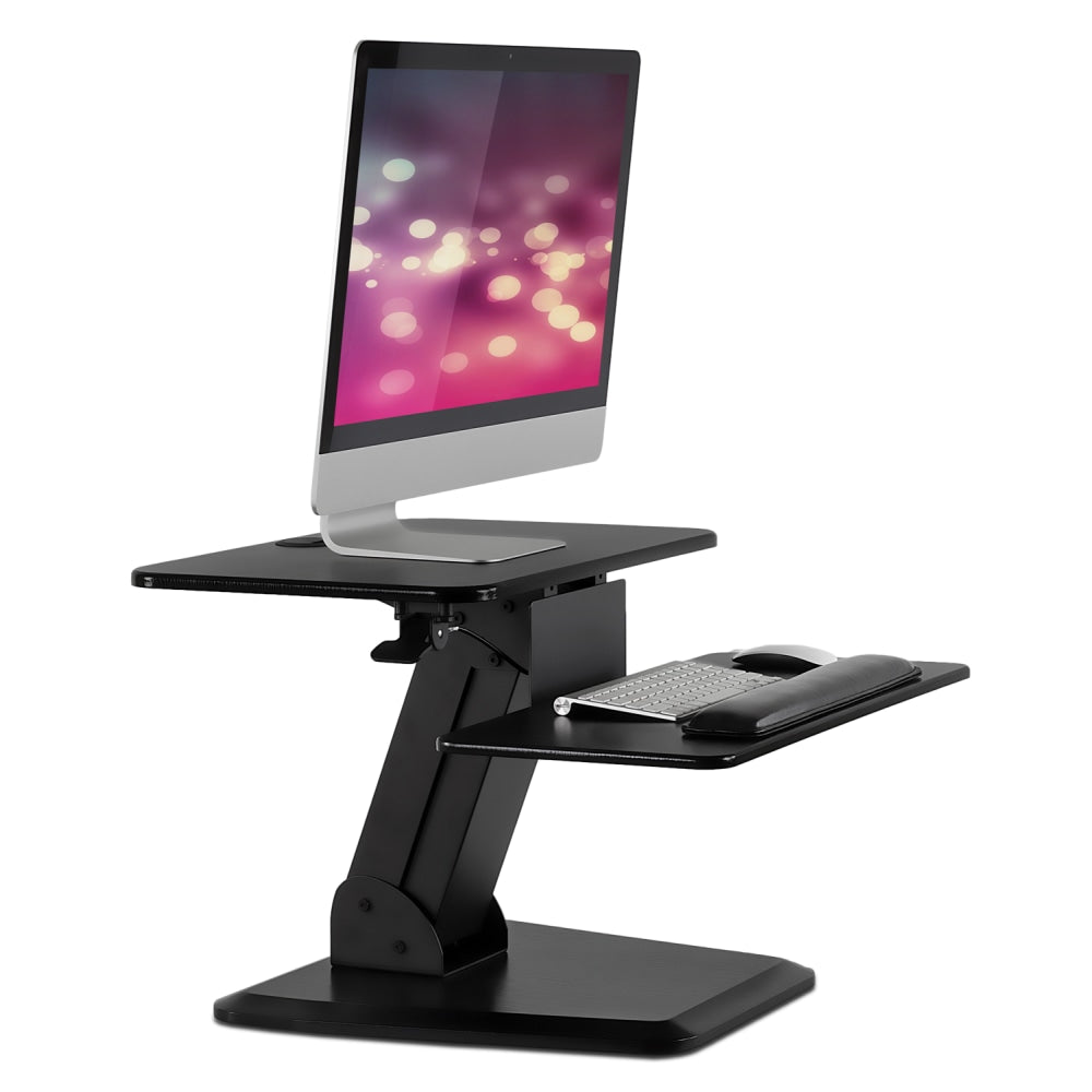 Mount-It! MI-7916 Sit-Stand Desk Riser, 6-1/2inH x 33inW x 8inD, Black