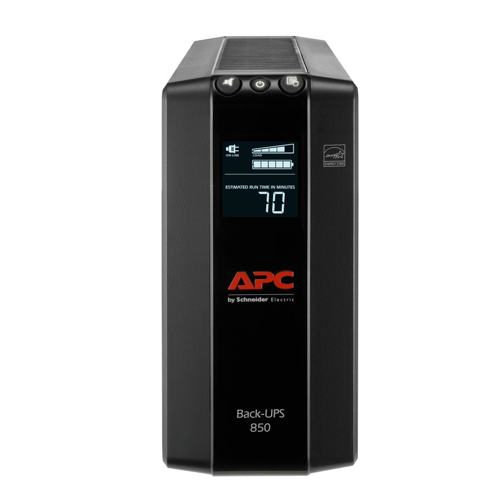 APC Back-UPS Pro BX Compact Tower Uninterruptible Power Supply, 8 Outlets, 850VA/510 Watts, BX850M