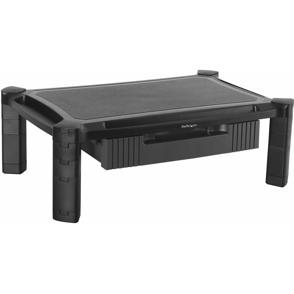 StarTech.com Adjustable Monitor Riser - Large - Drawer - Monitors up to 32in- Adjustable Height - Desk Monitor Stand