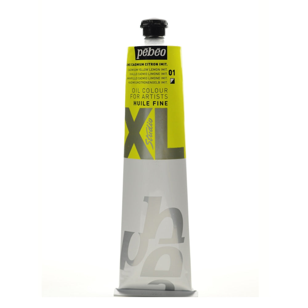 Pebeo Studio XL Oil Paint, 200 mL, Lemon Cadmium Yellow Hue, Pack Of 2