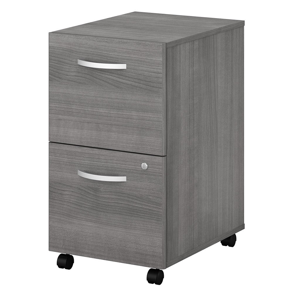 Bush Business Furniture Studio C 20-1/6inD Vertical 2-Drawer Mobile File Cabinet, Platinum Gray, Delivery