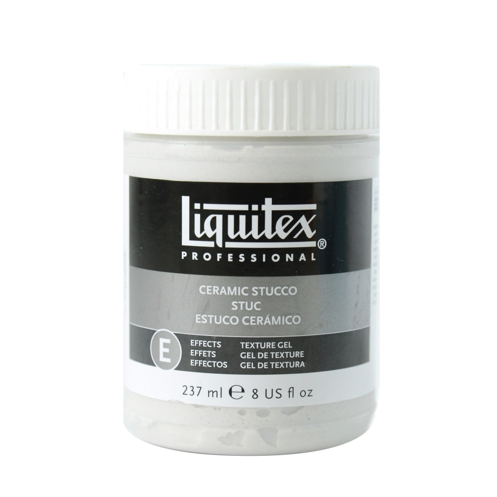 Liquitex Acrylic Texture Gel Mediums, 8 Oz, Ceramic Stucco, Pack Of 2