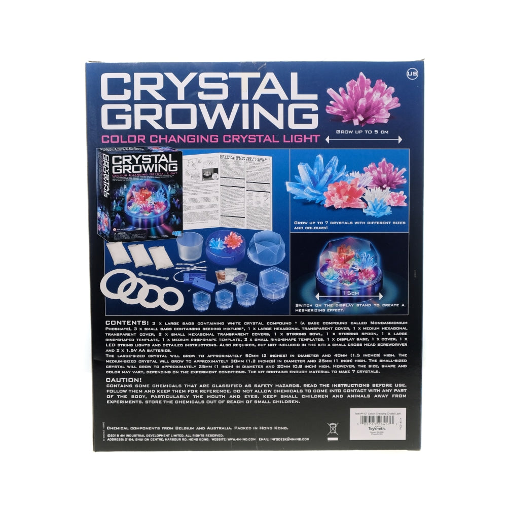 4M Crystal Growing Color Changing Crystal Light Activity Kit