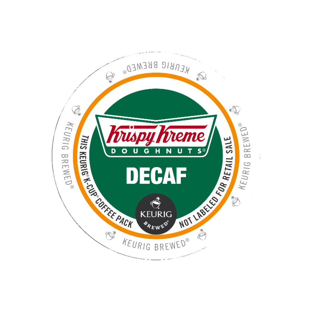 Krispy Kreme Doughnuts Single-Serve Coffee K-Cup Pods, Decaffeinated, Carton Of 24