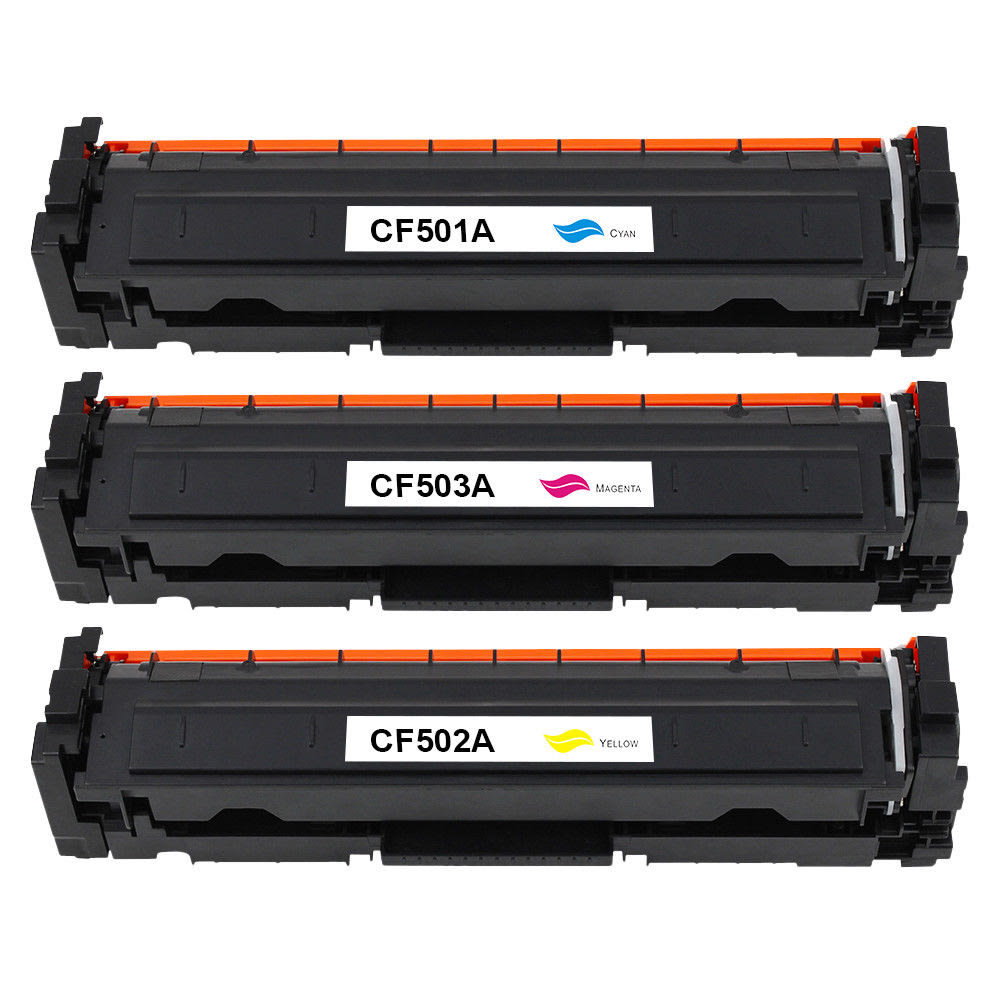 M&A Global Remanufactured Cyan, Magenta, Yellow Toner Cartridge Replacement For HP 202A, Pack Of 3, CF501A, CF502A, CF503A