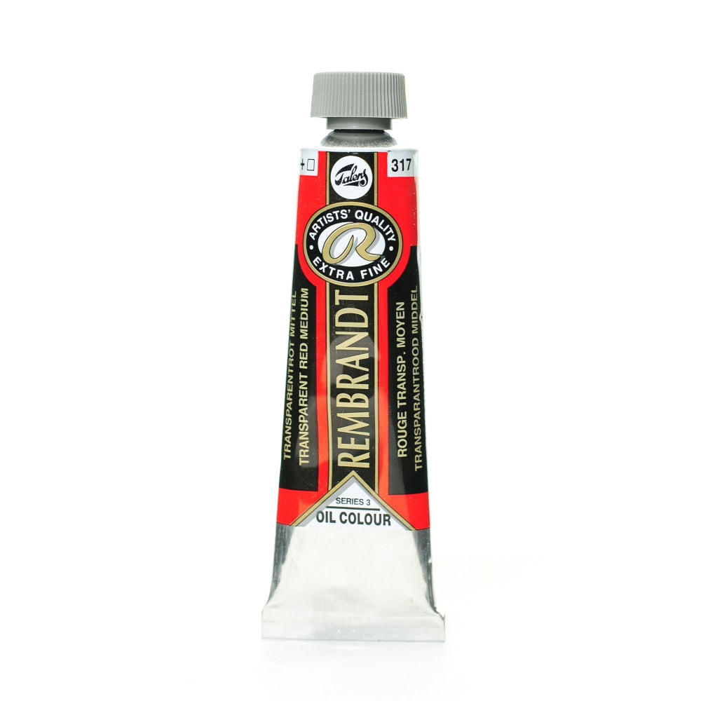 Rembrandt Artists Oil Colors, 40 mL, Transparent Red Medium, 317