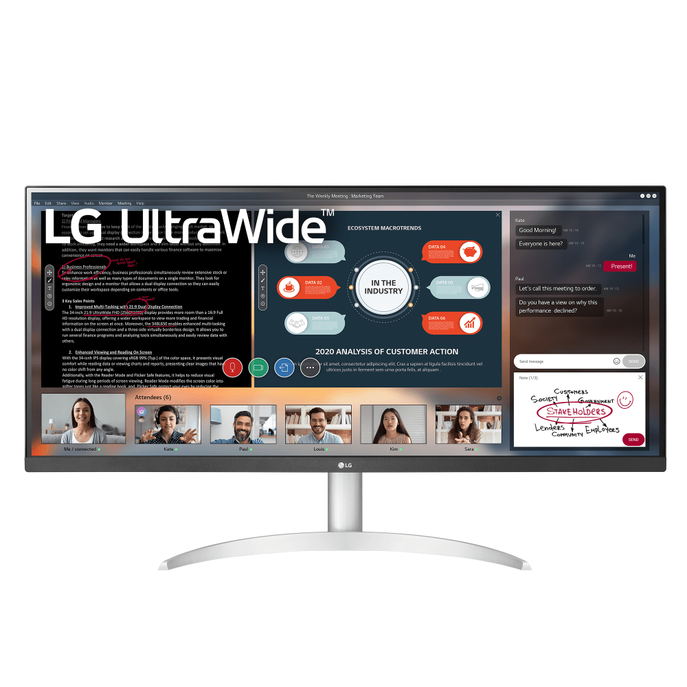 LG 34in UltraWide FHD IPS Monitor, 34WP50S, FreeSync