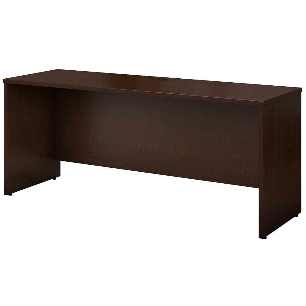 Bush Business Furniture Components 72inW Credenza Computer Desk Mocha Cherry, Standard Delivery