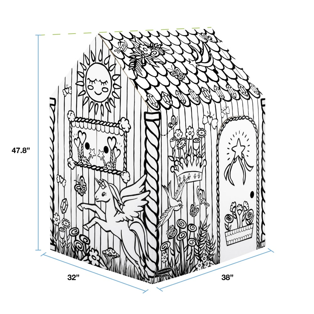 Bankers Box At Play Playhouse, 48inH x 32inW x 38inD, Unicorn