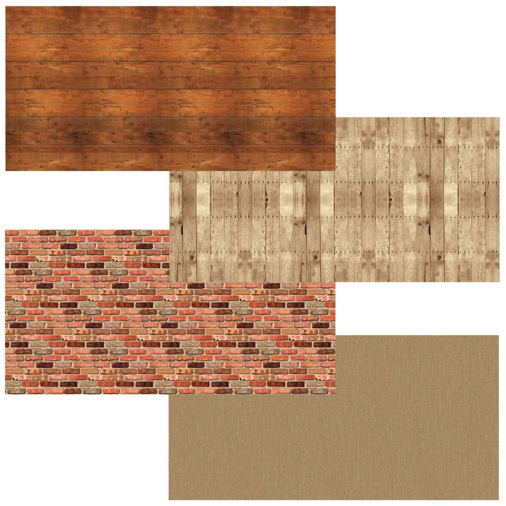 Pacon Fadeless Bulletin Board Art Paper, 48in x 12ft, Rustic Assortment, Pack Of 4 Rolls