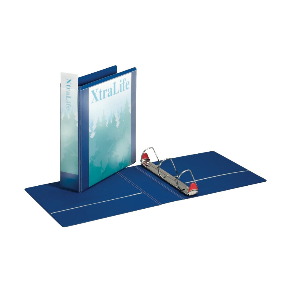 Cardinal XtraLife Locking Slant-D Ring 3-Ring Binder, 2in D-Rings, Blue