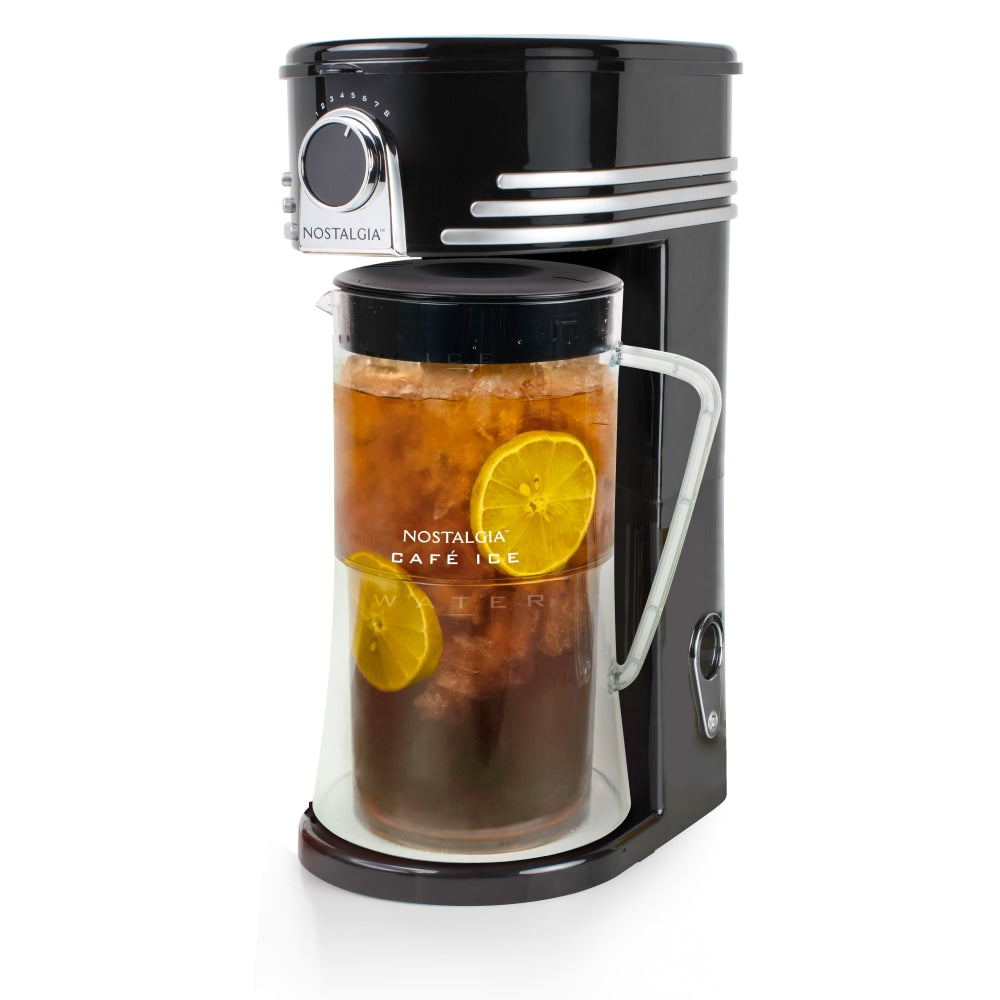 Nostalgia Electrics Ice Brew 12-Cup Tea And Coffee Maker, Black